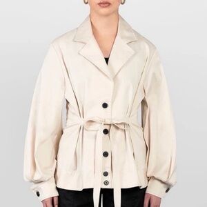 Laura Aparicio Drill Bomber Jacket, Small